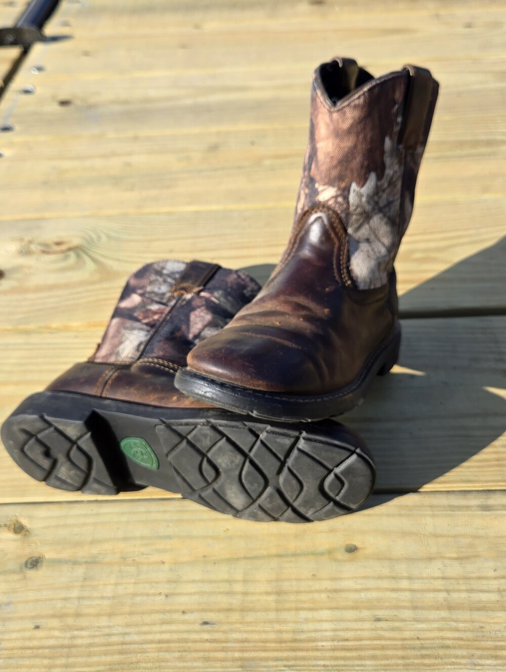 Ariat Big Kids Ariat Heritage Sierra Camo Pull On Boots, kids 5